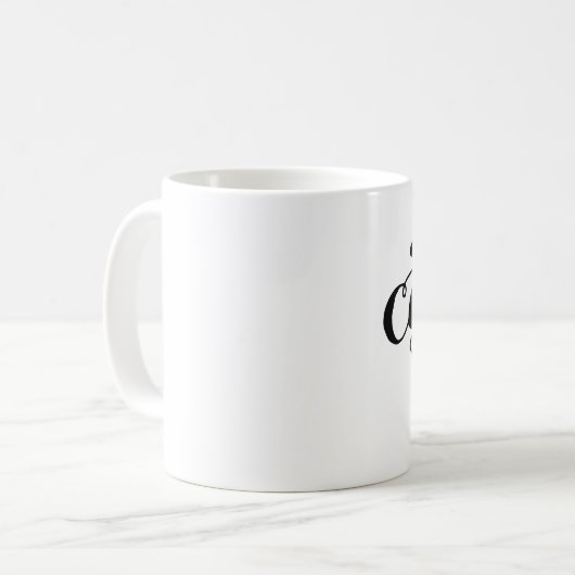 Kalligrafenkaffee Kaffeetasse (Vorderseite Links)