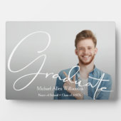 Kalligrafie-Abschluss-Ankündigung Fotoplatte (Vorderseite)