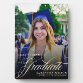 Kalligrafie-Abschluss-Ankündigung Fotoplatte (Vorderseite)