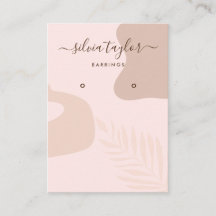 Kalligrafie-abstrakte Ohrring-Grafikkarte