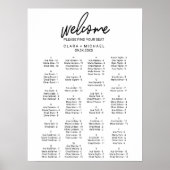 Kalligrafie - Alphabetische Seetabelle Poster (Vorne)