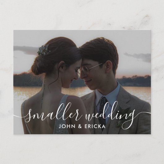 Kalligrafie Ankündigung kleinerer Hochzeitsstipend (Vorderseite)