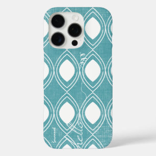 Kalligrafie Aquamarine Color Personalisiertes iPho iPhone 16 Pro Hülle