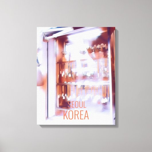 Kalligrafie Art Shop Seoul Reiseplakat Korea Leinwanddruck (Vorderseite)