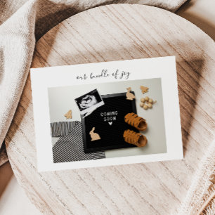 Kalligrafie-Bundle-of-Joy-Baby-Ankündigungskarte Dankeskarte