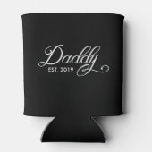 Kalligrafie Daddy Year etabliert Dosenkühler (Rückseite)