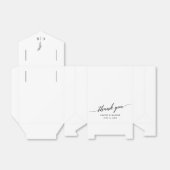 Kalligrafie Danke, dass du Mongram hochgehabt hast Geschenkschachtel (Ungefaltet)