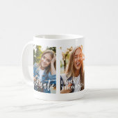 Kalligrafie des Minimalistischen Graduate Picture Kaffeetasse (Vorderseite Links)