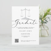 Kalligrafie des modernen Minimalistischen Abschlus Ankündigung (Stehend Vorderseite)