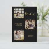 Kalligrafie Drei Foto Graduate Invasion (Stehend Vorderseite)