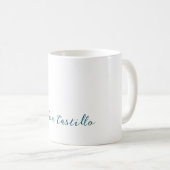 Kalligrafie Einfach Schlicht Professionell Name Kaffeetasse (VorderseiteRechts)