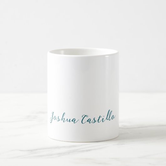 Kalligrafie Einfach Schlicht Professionell Name Kaffeetasse (Mittel)