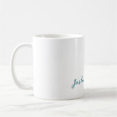 Kalligrafie Einfach Schlicht Professionell Name Kaffeetasse (Links)