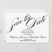 Kalligrafie Elegance Script Save the Date (Vorderseite)