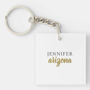 Kalligrafie Elegant Einfach Eigener Name Schlüsselanhänger