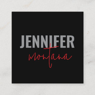 Kalligrafie Elegant Schlicht Name hinzufügen Begleitkarte