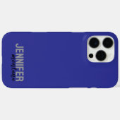 Kalligrafie Elegant Schlicht Name hinzufügen Case-Mate iPhone Hülle (Rückseite (Horizontal))