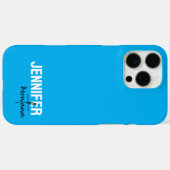 Kalligrafie Elegant Schlicht Name hinzufügen Case-Mate iPhone Hülle (Rückseite (Horizontal))