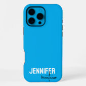 Kalligrafie Elegant Schlicht Name hinzufügen iPhone Hülle (Rückseite)