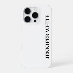 Kalligrafie Elegant Schwarz & Weiß Fett Retro iPhone 16 Pro Hülle