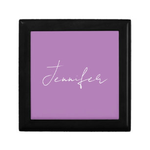 Kalligrafie Elegante Lavender Schlicht Einfache Be Erinnerungskiste