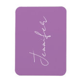 Kalligrafie Elegante Lavender Schlicht Einfache Be Magnet (Vertikal)