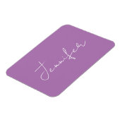 Kalligrafie Elegante Lavender Schlicht Einfache Be Magnet (Linke Seite)