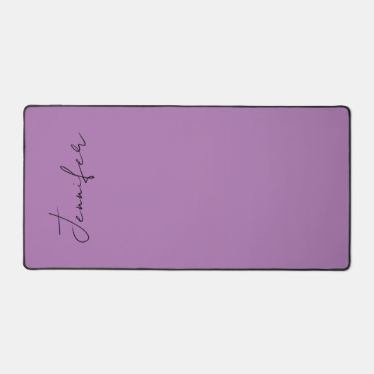 Kalligrafie Elegante Lavender Schlicht Einfache Be Schreibtischunterlage (Vorderseite)