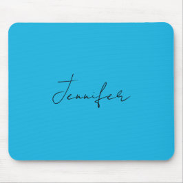 Kalligrafie Eleganter Schlichter einfacher Name Bl Mousepad