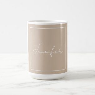 Kalligrafie Eleganter Schlichter einfacher Name Kaffeetasse