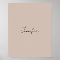 Kalligrafie Eleganter Schlichter einfacher Name