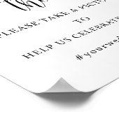 Kalligrafie erfassen das Zeichen der Liebe Hochzei Poster (Ecke)