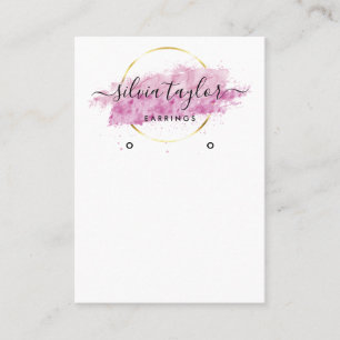 Kalligrafie Erring-Display-Karte pink Visitenkarte