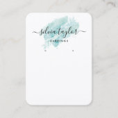 Kalligrafie Erring-Display-Karte türkis Visitenkarte (Vorderseite)