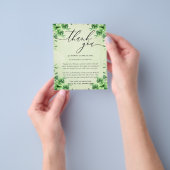 Kalligrafie Eucalyptus Yellow Budget Danke Flyer (Gruppe)