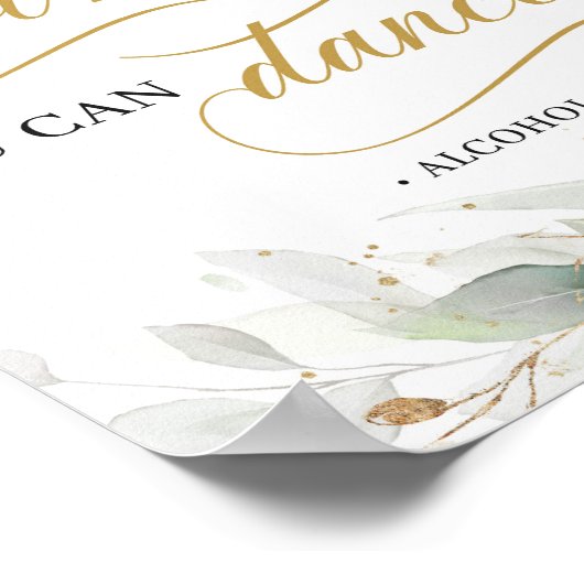 Kalligrafie Eukalyptus vertrauen Sie mir können Si Poster (Ecke)