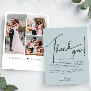 Kalligrafie Fotos Hochzeit Danke Karte