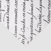 Kalligrafie, Französisches Vintages Skriptgewebe Seidenpapier (Ausschnitt)