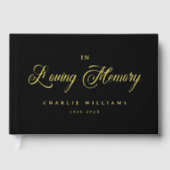 Kalligrafie für immer in liebende Gedächtnisbeerdi Gästebuch (Vorderseite)