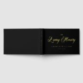 Kalligrafie für immer in liebende Gedächtnisbeerdi Gästebuch (Voll)