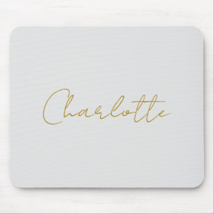 Kalligrafie Gold Farbe Grau Benutzerdefiniert Pers Mousepad