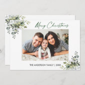 Kalligrafie Grüne Tinte Script Grüne Weihnachten (Vorne/Hinten)