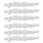 Kalligrafie Handgeschriebener Firmenname Aufkleber (Vorderseite)