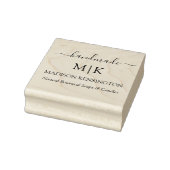 Kalligrafie-handmade Monogram oder Logo-Logo-Label Gummistempel (Stempel)