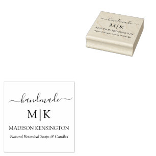 Kalligrafie-handmade Monogram oder Logo-Logo-Label Gummistempel