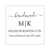 Kalligrafie-handmade Monogram oder Logo-Logo-Label Gummistempel (Prägung)