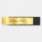 Kalligrafie Handschrift Gold Look Template Türschild (Vorderseite )