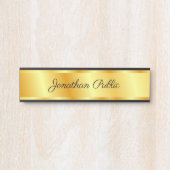 Kalligrafie Handschrift Gold Look Template Türschild (Vorderseite )