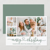 Kalligrafie Herz 5 Foto Weihnachtszeit Grün