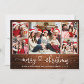 Kalligrafie Herz Holz 5 Foto Weihnachten (Vorderseite)